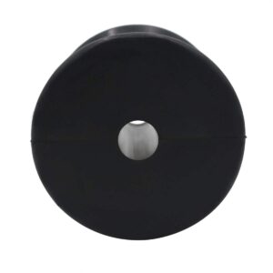 GHmarine 3" Length x 3" Width Boat Trailer Bow Stop Roller Black Rubber by 1/2" Shaft