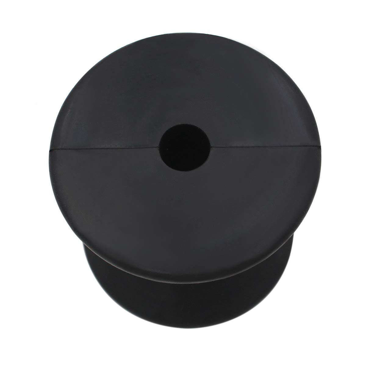 GHmarine 3" Length x 3" Width Boat Trailer Bow Stop Roller Black Rubber by 1/2" Shaft