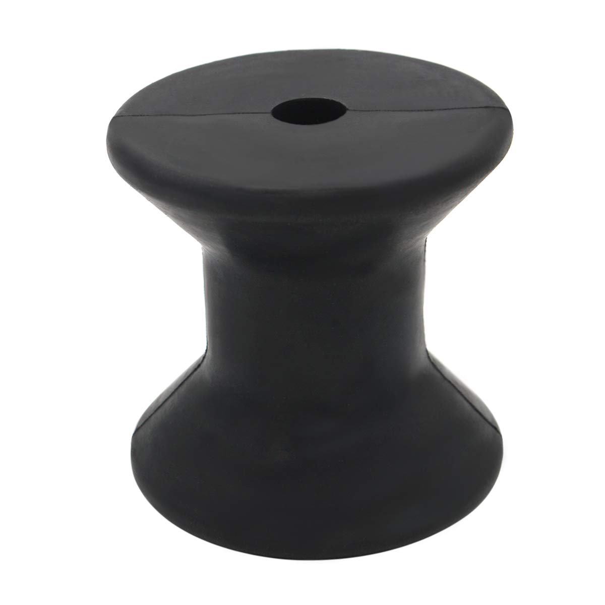 GHmarine 3" Length x 3" Width Boat Trailer Bow Stop Roller Black Rubber by 1/2" Shaft