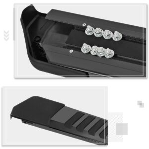 [Pair] 6 Inch Black Stainless Running Boards/Side Steps/Nerf Bars Compatible with 04-14 Ford F-150 Extended Cab