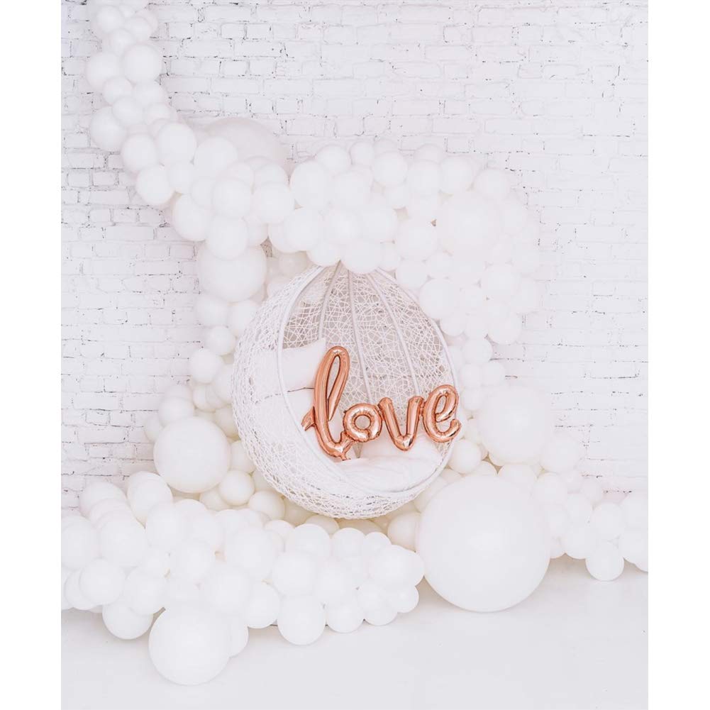 BEISHIDA 100 Pack 10 Inch Thicken Light White Balloons,Large Macaron White Latex Helium Balloons for Birthday Wedding Reception Bridal Shower Party Decorations Supplies