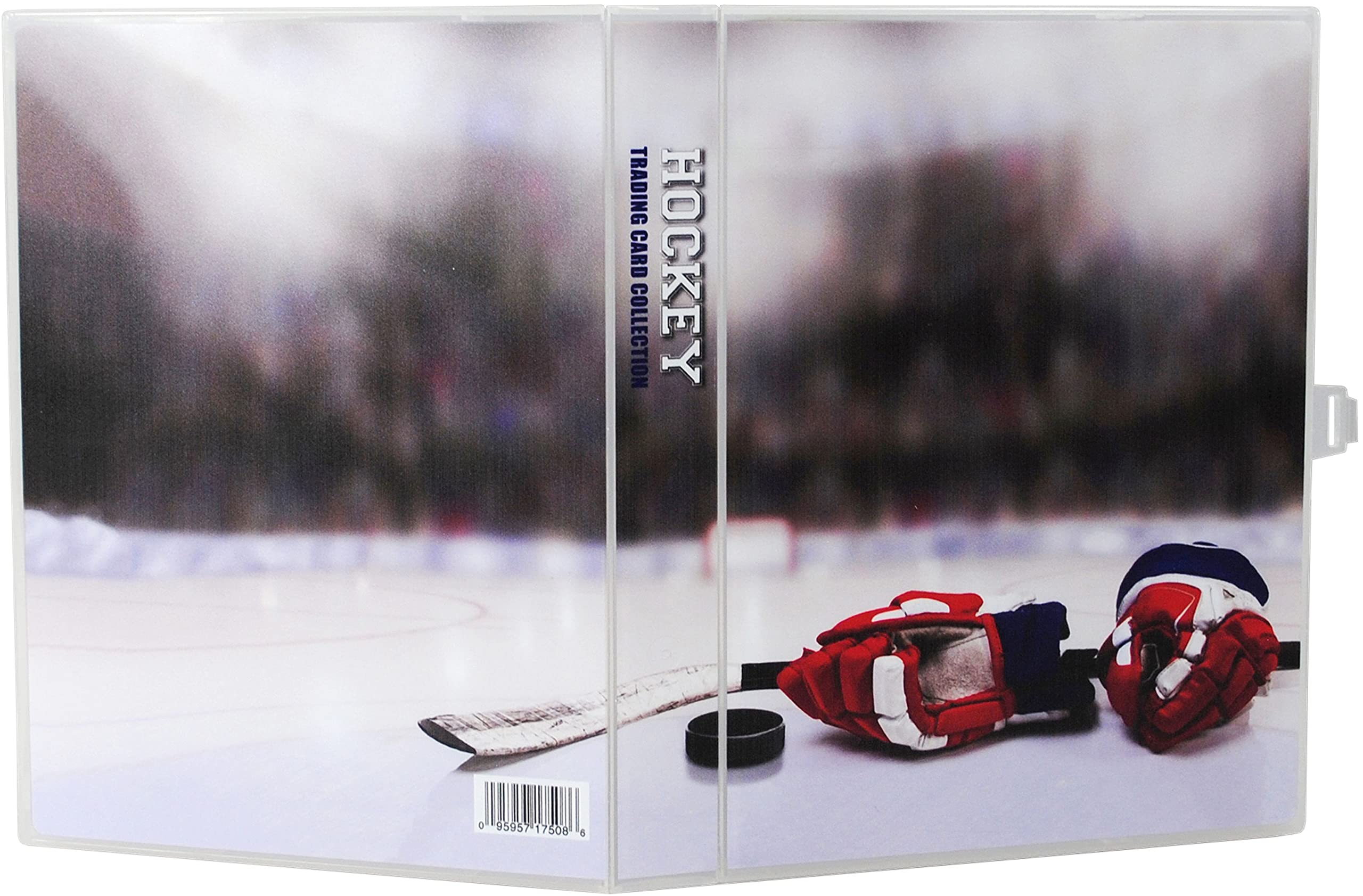 UniKeep Hockey Themed Mini Case for Collectible Trading Cards - Holds UP to 200 Cards