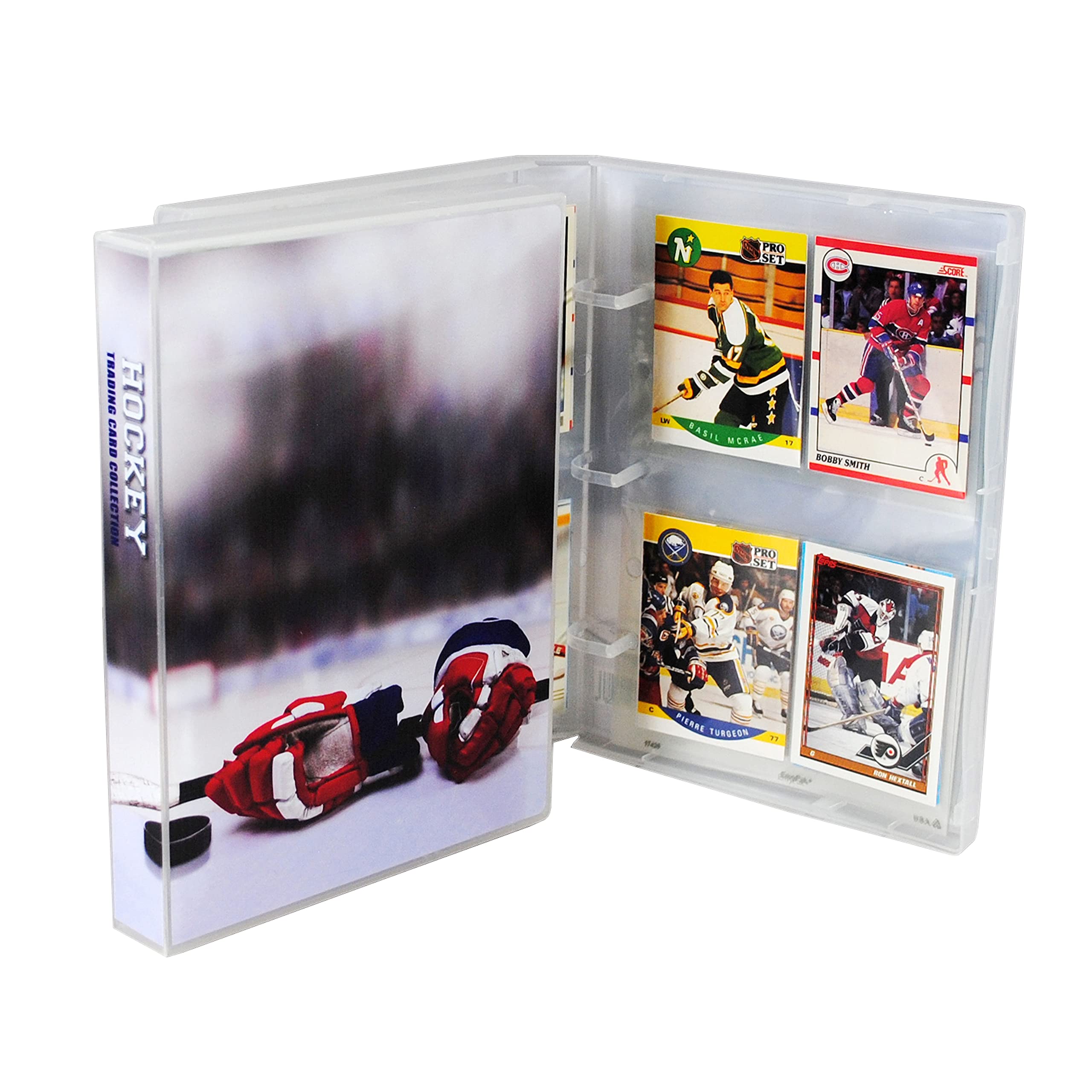 UniKeep Hockey Themed Mini Case for Collectible Trading Cards - Holds UP to 200 Cards