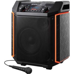 ion audio - sport xl 8" 2-way tailgate portable pa speaker - black