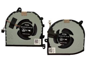 hk-part fan replacement for dell xps 15-9570 cpu gpu cooling fan set tk9j1 08yy9