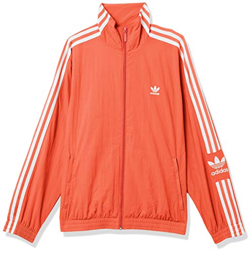 adidas Originals Women's Lock Up Track Top Jacket, Trace Scarlet/White, 2XS