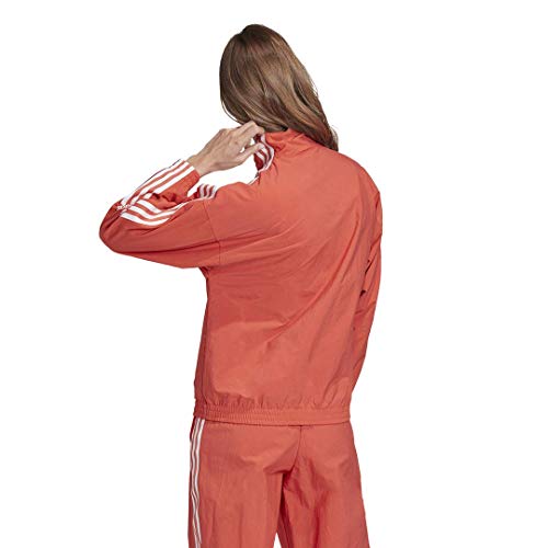 adidas Originals Women's Lock Up Track Top Jacket, Trace Scarlet/White, 2XS