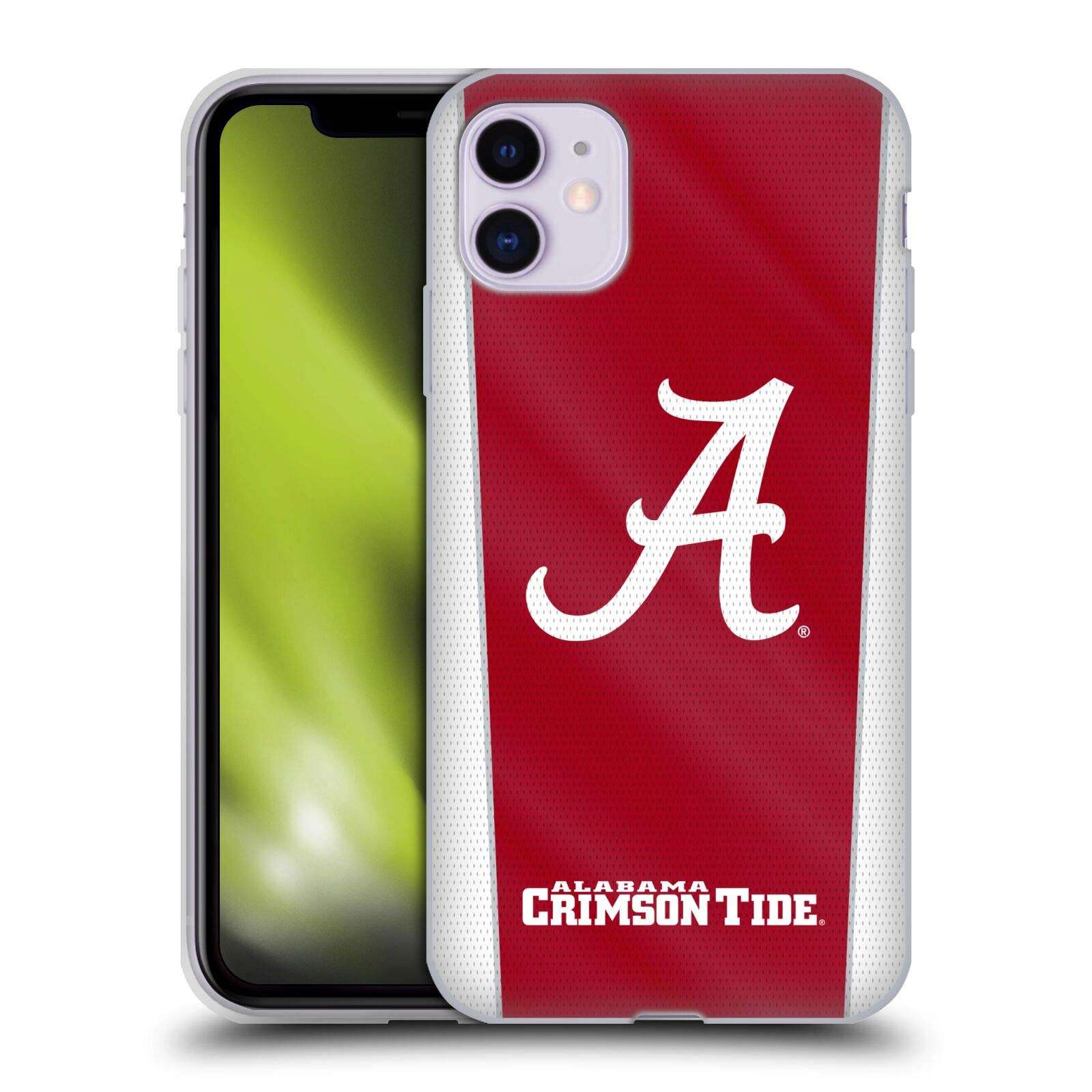 Head Case Designs Officially Licensed University of Alabama UA Banner Soft Gel Case Compatible with Apple iPhone 11