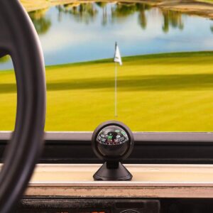 10L0L Golf Cart Compass Dash Mount Adjustable, Navigation Hiking Direction Pointing Guide Ball for Boat Truck Auto Car Outdoor