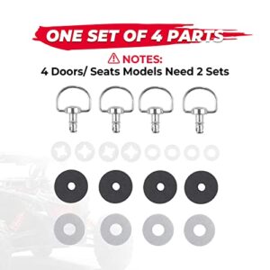 Kemimoto X3 Roof Pins Quick Release Bolts Compatible with 2017 2018 2019 2020 2021 2022 2023 2024 Can Am X3/ X3 Max- Set of 4 Replace OEM #715003815