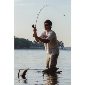 Ugly Stik 6’10” Carbon Spinning Rod, One Piece Spinning Rod, 6-10lb Line Rating, Medium Light Rod Power, Fast Action, 1/8-1/2 oz. Lure Rating