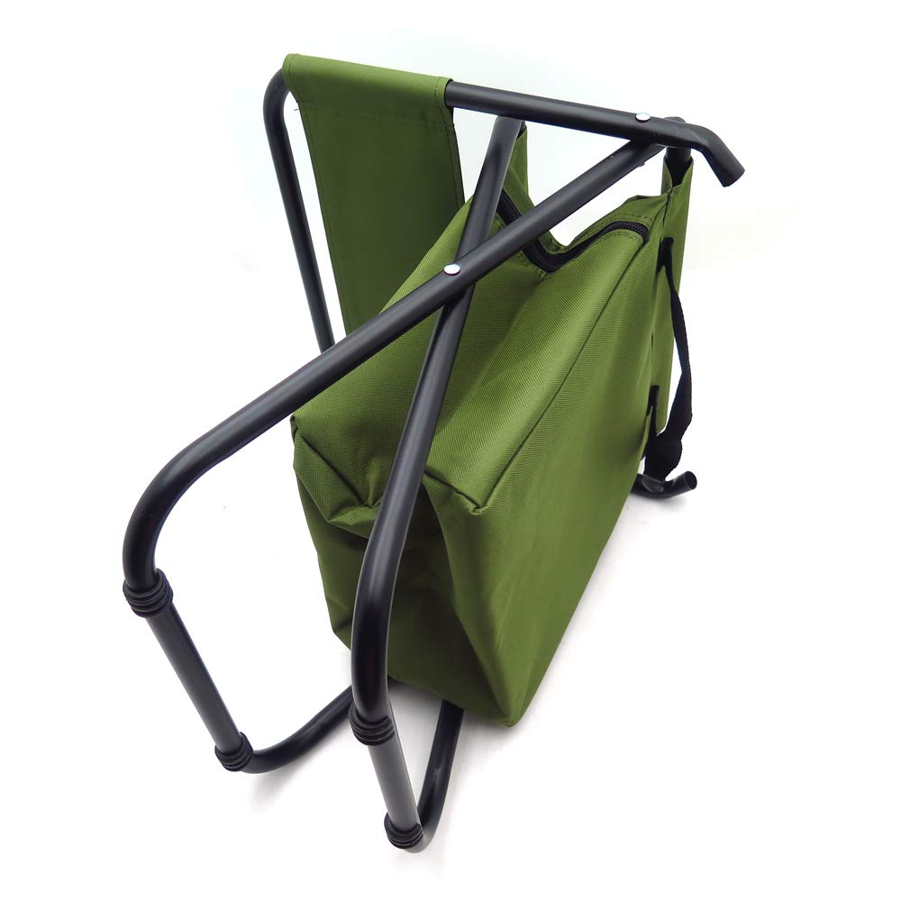 HTTMT- ET-Seat002 -Backrest Fishing Chair PVC Water Resistant Portable Folding With Ice Thermos Bag