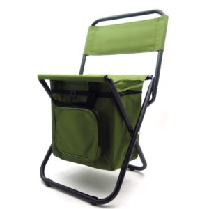 HTTMT- ET-Seat002 -Backrest Fishing Chair PVC Water Resistant Portable Folding With Ice Thermos Bag