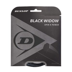 Dunlop Sports Black Widow Tennis String, 17G, 1 Set