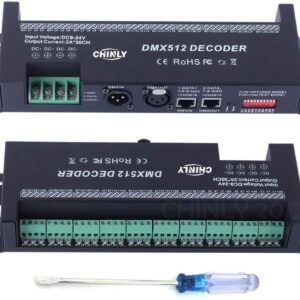 30 Channel DMX decoder 512 RGB LED Strip Controller DMX dimmer DC9V-24V 2A/CH