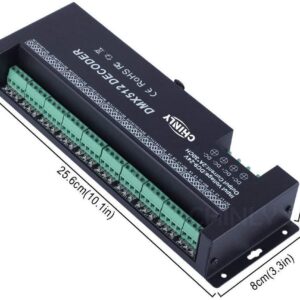 30 Channel DMX decoder 512 RGB LED Strip Controller DMX dimmer DC9V-24V 2A/CH