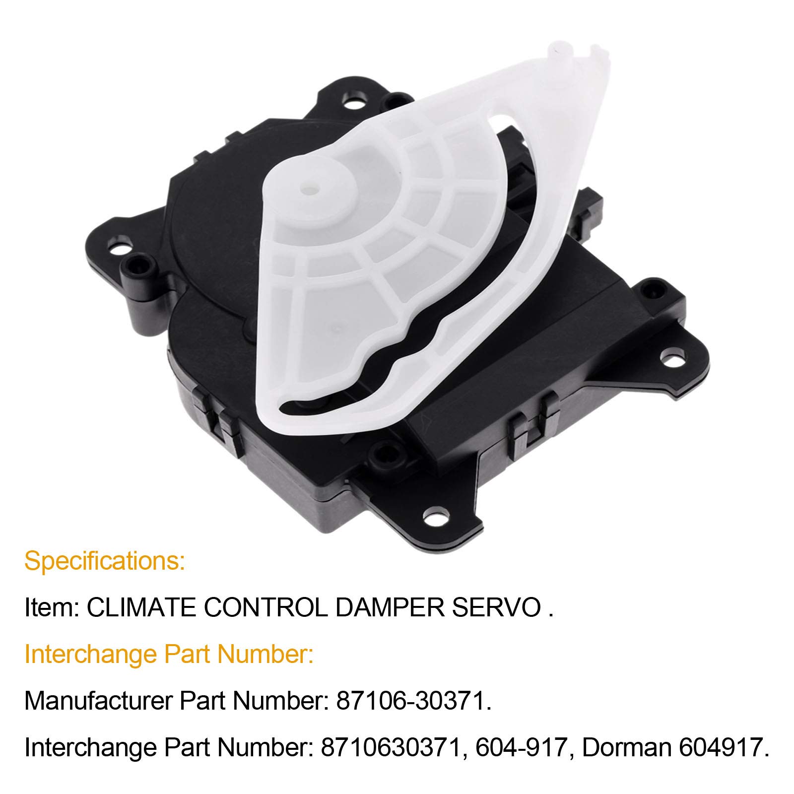 Mode HVAC Air Door Actuator Replacement for Lexus 97-05 GS300 GS400 GS430 IS300 RX300 2002-2010 SC430 Replaces 8710630371 604-917 87106-30371 Dorman 604917 Air Conditioner Blend Heater Servo Unit