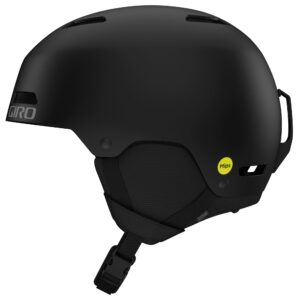 giro ledge mips asian fit ski helmet - snowboard helmet for men, women & youth - matte black - size l (59-62.5 cm)