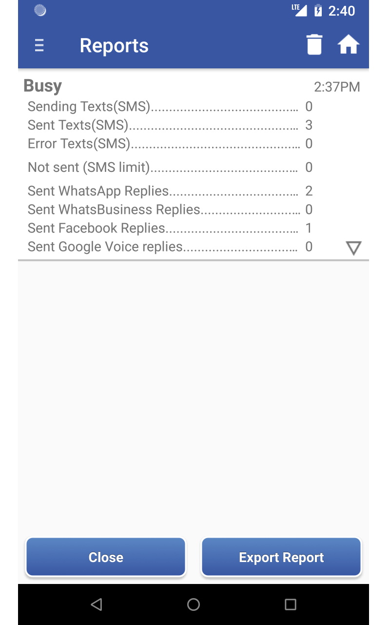 SMS Auto Reply PRO / Autoresponder / “Answering Machine”: auto reply with SMS or MMS to Missed Calls / Incoming Texts / WhatsApp, Facebook, Google Voice, once you would prefer not to be disturbed