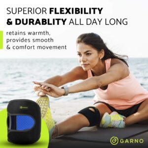 GARNO Knee Brace Plus Size, Dual Patella Tendon Support Strap, Adjustable Neoprene Stabilizer for Meniscus Tear, Arthritis, Tendonitis, MCL, ACL, Pain Relief, Recovery, Running, Men & Women; XL /2XL