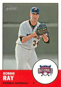 2012 topps heritage minor league #163 robbie ray potomac nationals mlb baseball card nm-mt