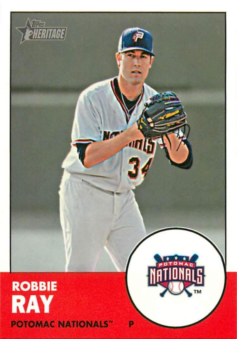 2012 Topps Heritage Minor League #163 Robbie Ray Potomac Nationals MLB Baseball Card NM-MT