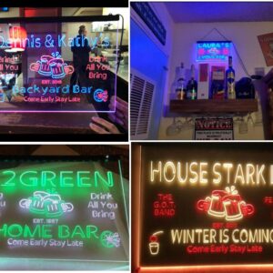 ADVPRO Personalized Your Name Custom Home Bar Beer Established Year Dual Color LED Neon Sign Red & Blue 24 x 16 Inches st6s64-p1-tm-rb