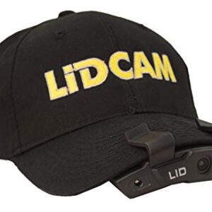 LIDCAM+ LC-WF-BZ Hands Free Hat Mounted Digital Action Camera, 1080P HD Wi-Fi with Full Audio and 1X to 4X Zoom, Black