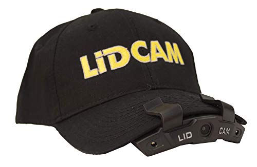 LIDCAM+ LC-WF-BZ Hands Free Hat Mounted Digital Action Camera, 1080P HD Wi-Fi with Full Audio and 1X to 4X Zoom, Black