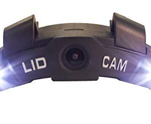 LIDCAM+ LC-WF-BZ Hands Free Hat Mounted Digital Action Camera, 1080P HD Wi-Fi with Full Audio and 1X to 4X Zoom, Black