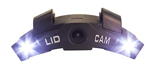 LIDCAM+ LC-WF-BZ Hands Free Hat Mounted Digital Action Camera, 1080P HD Wi-Fi with Full Audio and 1X to 4X Zoom, Black