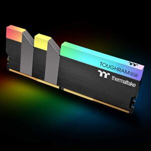 Thermaltake TOUGHRAM RGB DDR4 3600MHz 16GB (8GB x 2) 16.8 Million Color RGB Alexa/Razer Chroma/5V Motherboard Syncable RGB Memory R009D408GX2-3600C18B