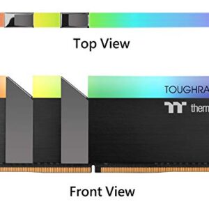 Thermaltake TOUGHRAM RGB DDR4 3600MHz 16GB (8GB x 2) 16.8 Million Color RGB Alexa/Razer Chroma/5V Motherboard Syncable RGB Memory R009D408GX2-3600C18B