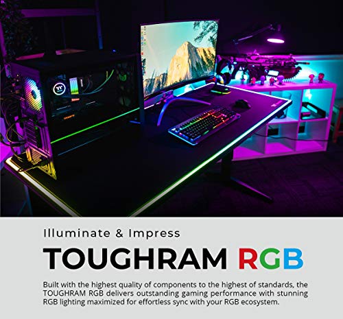 Thermaltake TOUGHRAM RGB DDR4 3600MHz 16GB (8GB x 2) 16.8 Million Color RGB Alexa/Razer Chroma/5V Motherboard Syncable RGB Memory R009D408GX2-3600C18B