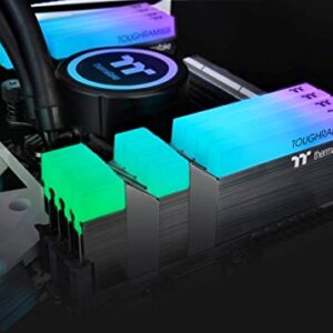 Thermaltake TOUGHRAM RGB DDR4 3600MHz 16GB (8GB x 2) 16.8 Million Color RGB Alexa/Razer Chroma/5V Motherboard Syncable RGB Memory R009D408GX2-3600C18B