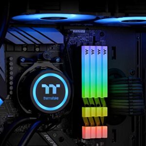 Thermaltake TOUGHRAM RGB DDR4 3600MHz 16GB (8GB x 2) 16.8 Million Color RGB Alexa/Razer Chroma/5V Motherboard Syncable RGB Memory R009D408GX2-3600C18B