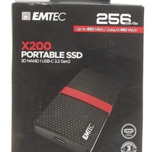 Emtec X200 Power Plus 256GB mSATA Portable Solid State Drive (SSD) - ECSSD256GX200