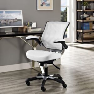 America Luxury - Chairs Contemporary Modern Urban Designer Home Business Office Furniture Work Desk Chair White Fabric Vinyl