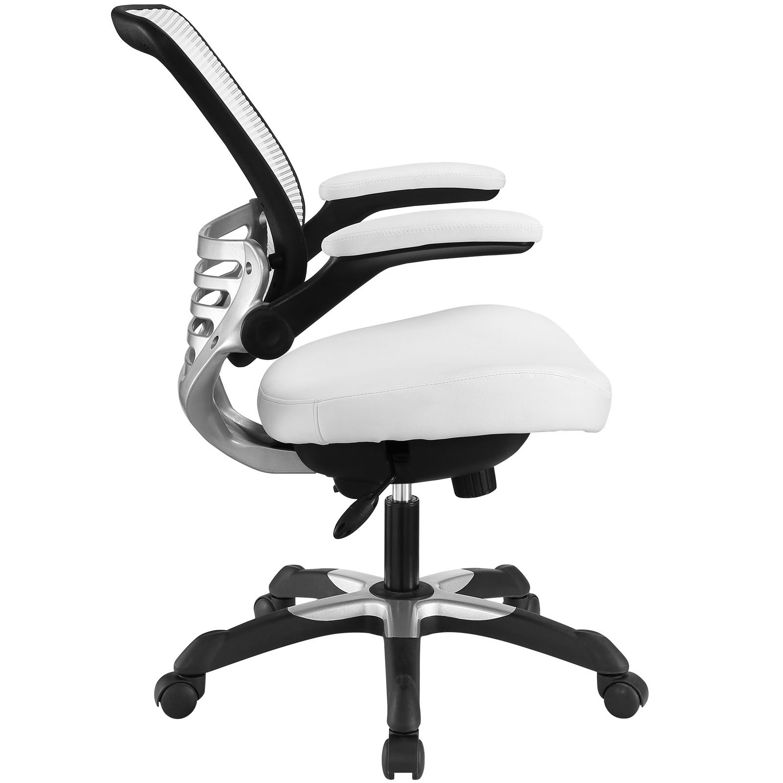 America Luxury - Chairs Contemporary Modern Urban Designer Home Business Office Furniture Work Desk Chair White Fabric Vinyl