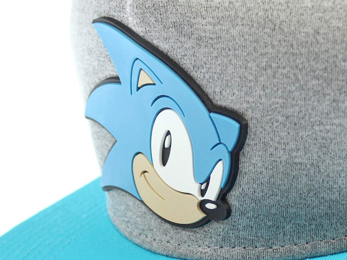 Bioworld Sonic The Hedgehog Face Snapback Youth Hat Gray