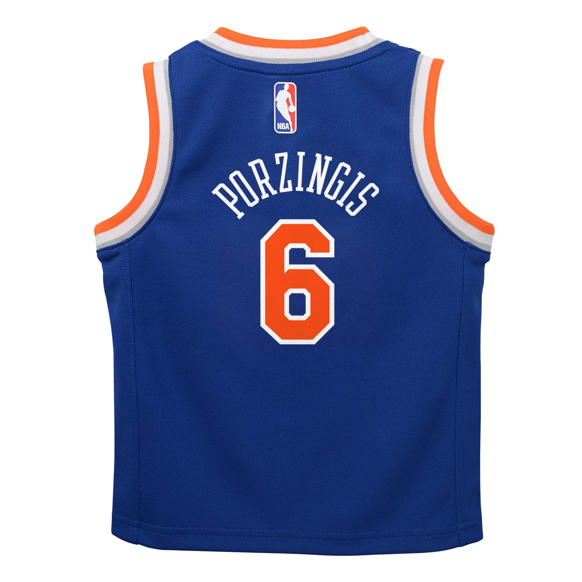 Infant New York Knicks Kristaps Porzingis #6 Blue Icon Jersey Swingman 24M Nike