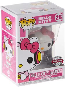 funko pop! hello kitty (gamer) #26 game stop exclusive