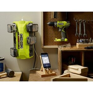 Ryobi 18-Volt ONE+ 6-Port Dual Chemistry Supercharger Kit with (4) Batteries - P1821 - (Bulk Packaged)