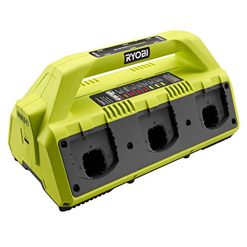 Ryobi 18-Volt ONE+ 6-Port Dual Chemistry Supercharger Kit with (4) Batteries - P1821 - (Bulk Packaged)