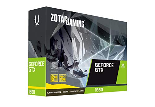 ZOTAC GeForce GTX 1660 6GB GDDR5 192-bit Gaming Graphics Card, Super Compact, ZT-T16600K-10M