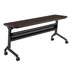 safco products flip-n-go training table, silver 18" x 60"