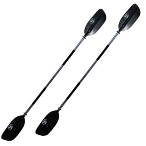 pack of 2 bkc kp224 kayak paddle 86-inch - 2-piece collapsible heavy duty lightweight kayak paddle with anti-slip grips (set of 2)