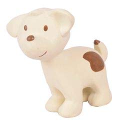 Tikiri My First Farm Puppy Natural Rubber Rattle (Brown)