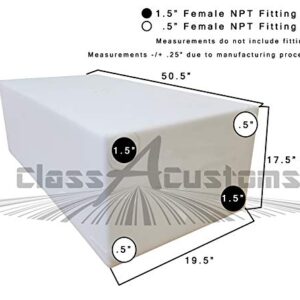 Class A Customs | T-7500 | 75 Gallon Fresh Water Holding Tank