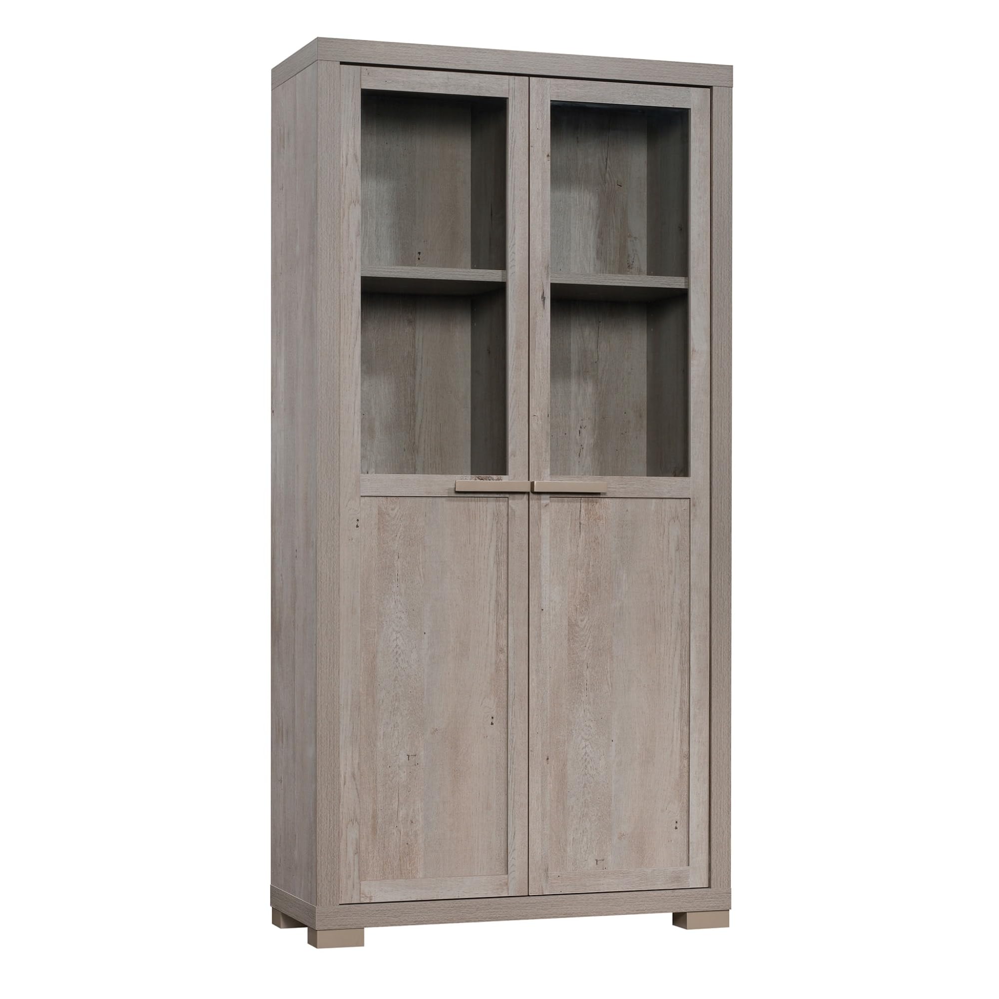 Sauder Manhattan Gate Storage Pantry Cabinet, L: 36.02" x W: 14.45" x H: 72.05", Mystic Oak Finish